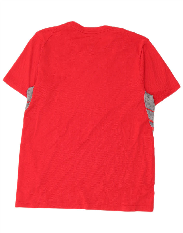 Мужская футболка Nike Dri Fit, большой красный полиэстер с цветными блоками