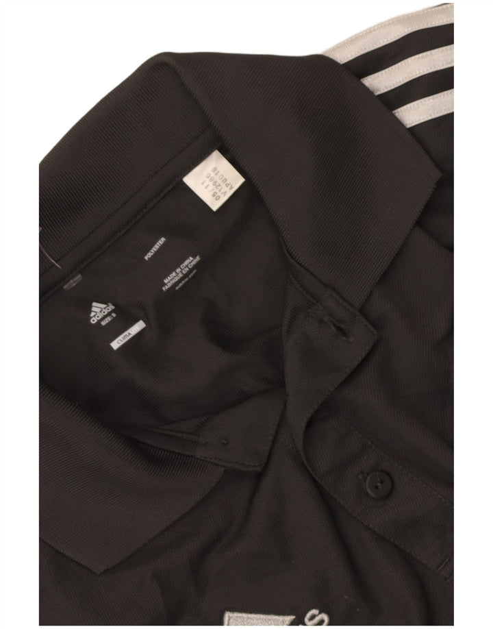 Мужская рубашка поло Adidas Liverpool с графическим рисунком, маленькая серая, полиэстер с цветными блоками