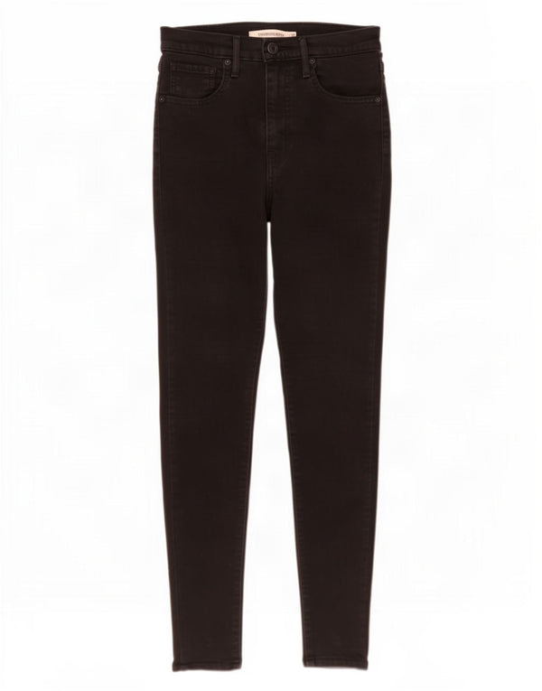 Женские суперузкие джинсы Levi's W28 L32, черный хлопок