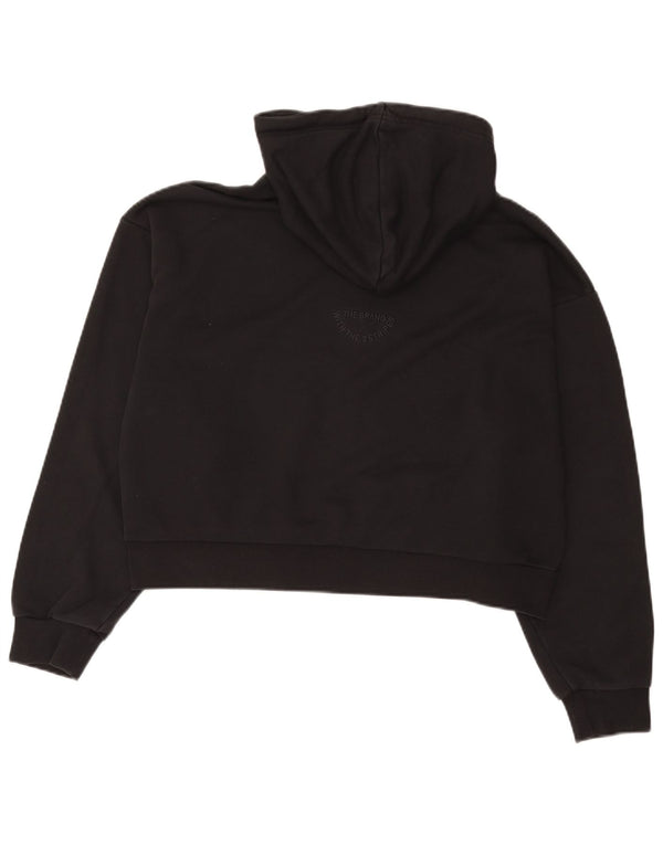 Женский джемпер с капюшоном Adidas Oversized UK 16/18, большой черный хлопок