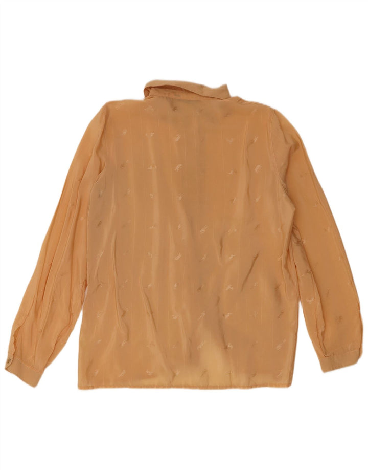 Женская блузка-рубашка с длинным рукавом Barth с абстрактным узором IT 42 Средний бежевый