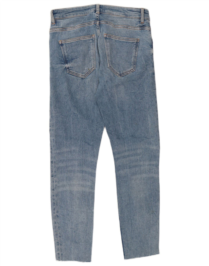 Женские укороченные джинсы скинни ZARA EU 40 Medium W30 L26 Синий хлопок