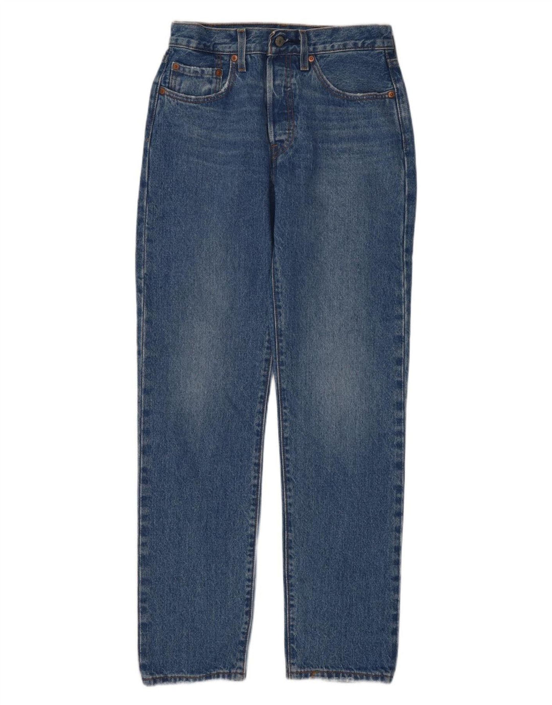 Женские прямые джинсы Levi's 501 W26 L30 синие, хлопок