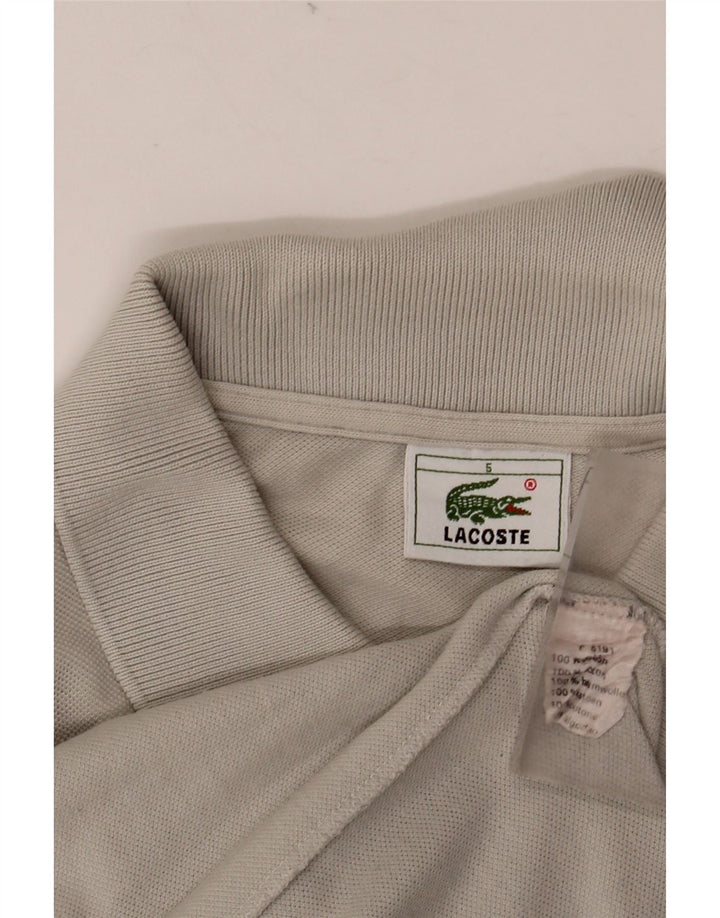Мужская рубашка-поло LACOSTE, размер 5, большая, серая, хлопок