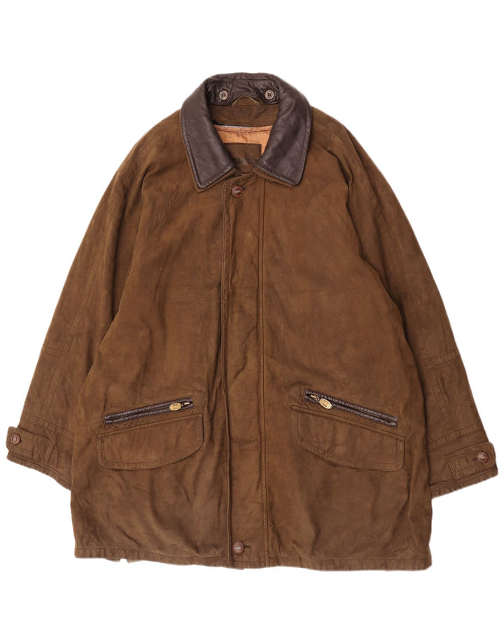 Мужское пальто B.S.M UK 42 XL Хаки Полиамид
