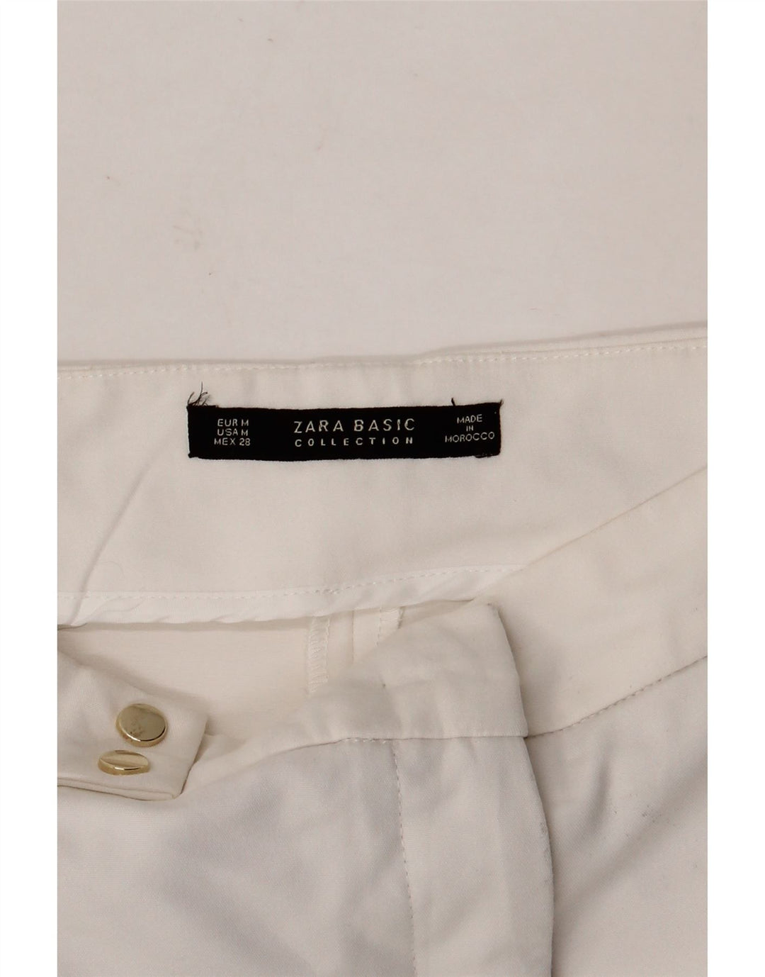 Женские шорты чинос Zara Medium W28 Белые