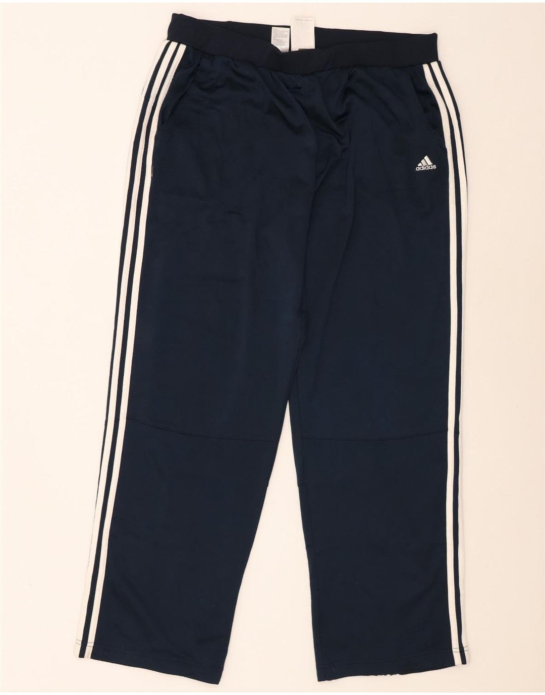 Мужские спортивные брюки Adidas XL темно-синие из полиэстера