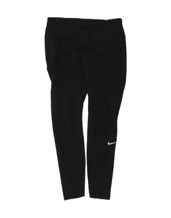 Женские укороченные леггинсы Nike UK 14, большие черные