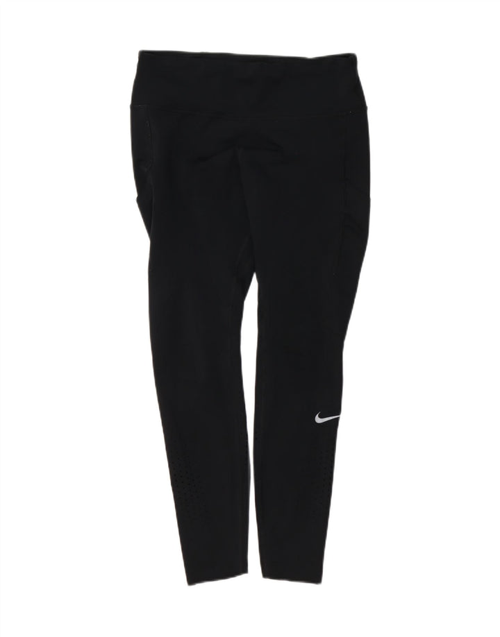 Женские укороченные леггинсы Nike UK 14, большие черные