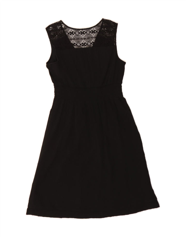 EDDIE BAUER Womens Sleeveless A-Line Dress US 8 Medium Black Cotton Vintage Eddie Bauer and Second-Hand Eddie Bauer from Messina Hembry 