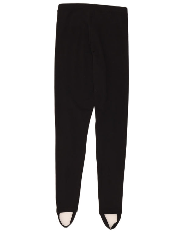 Женские леггинсы со штрипками ADIDAS UK 10, черные, полиэстер