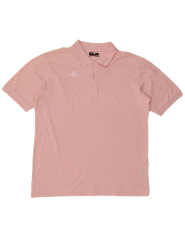 Мужская рубашка-поло Kappa XL розовая, хлопок