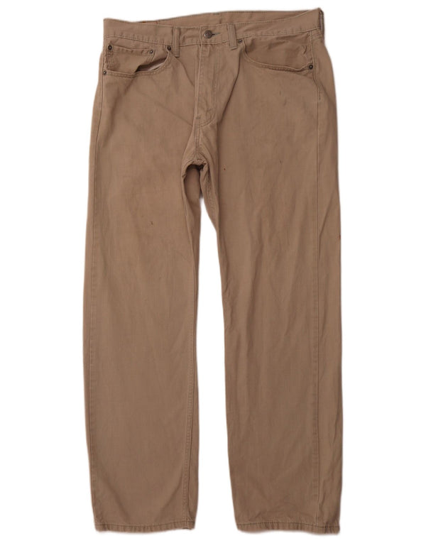 Мужские прямые джинсы LEVI'S 501 W36 L30 Бежевые, хлопок