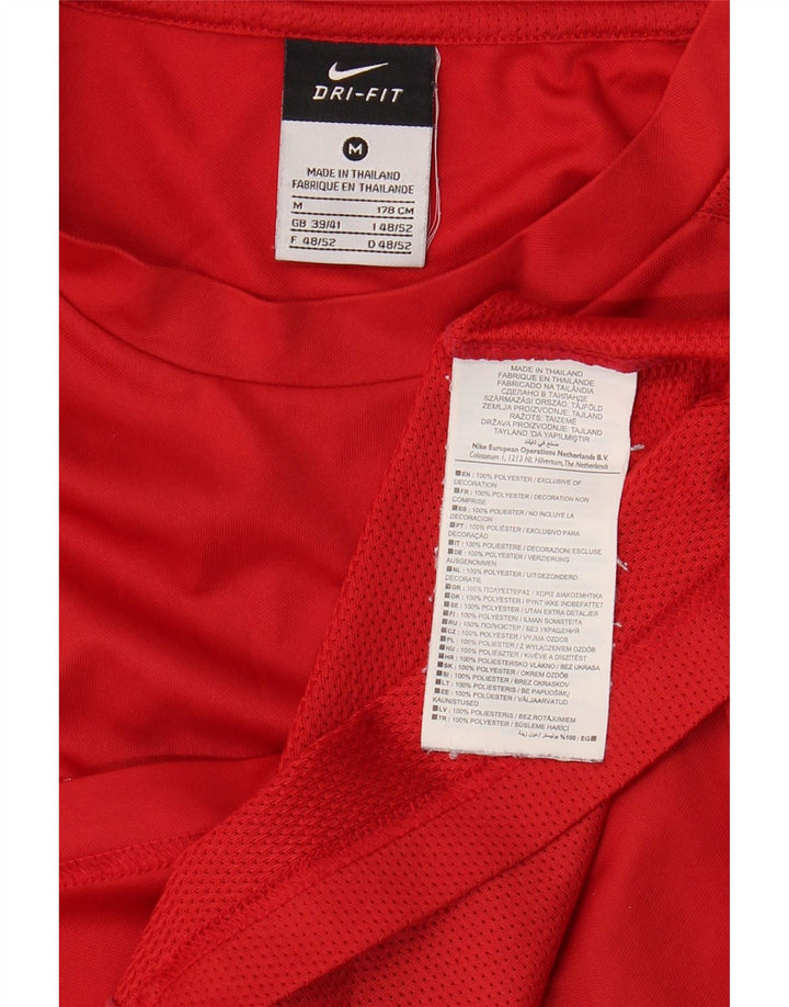 Мужская футболка Nike Dri Fit UK 39/41, средний красный полиэстер