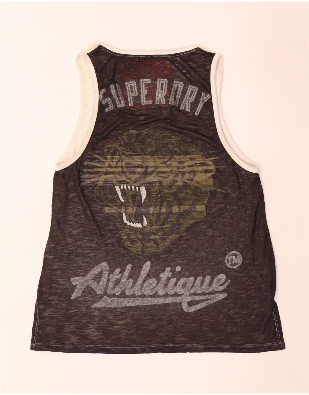 Женский жилет с графическим рисунком Superdry UK 10, маленький серый полиэстер с цветными блоками