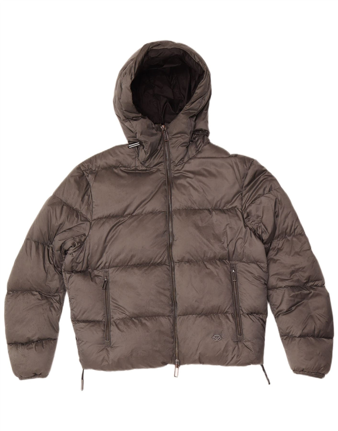 Мужская утепленная куртка с капюшоном Emporio Armani IT 50 Medium Grey Полиамид