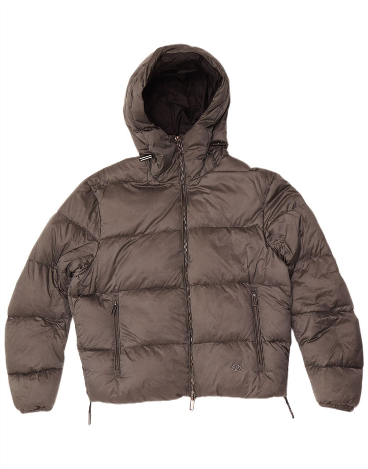 Мужская утепленная куртка с капюшоном Emporio Armani IT 50 Medium Grey Полиамид