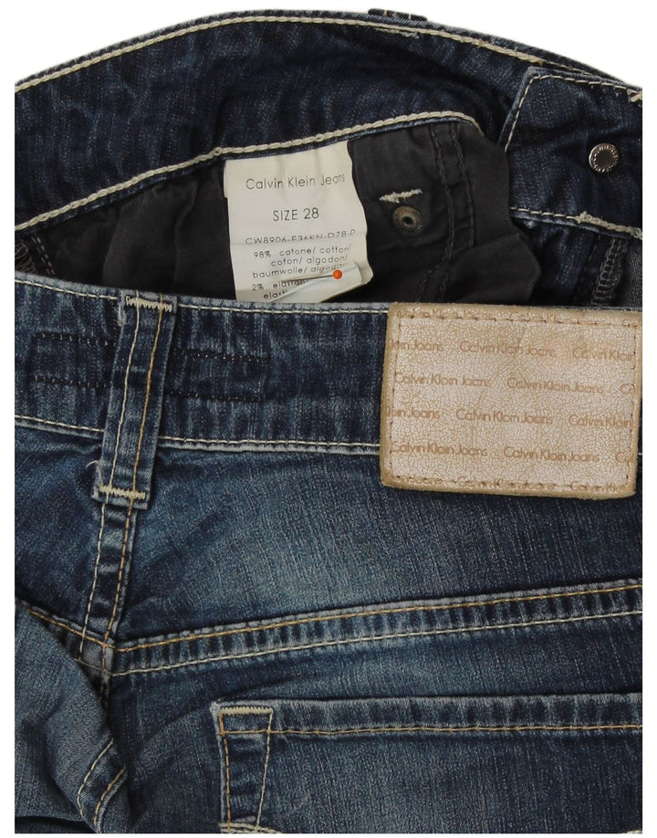 Женские джинсовые шорты CALVIN KLEIN W28, средний темно-синий, хлопок