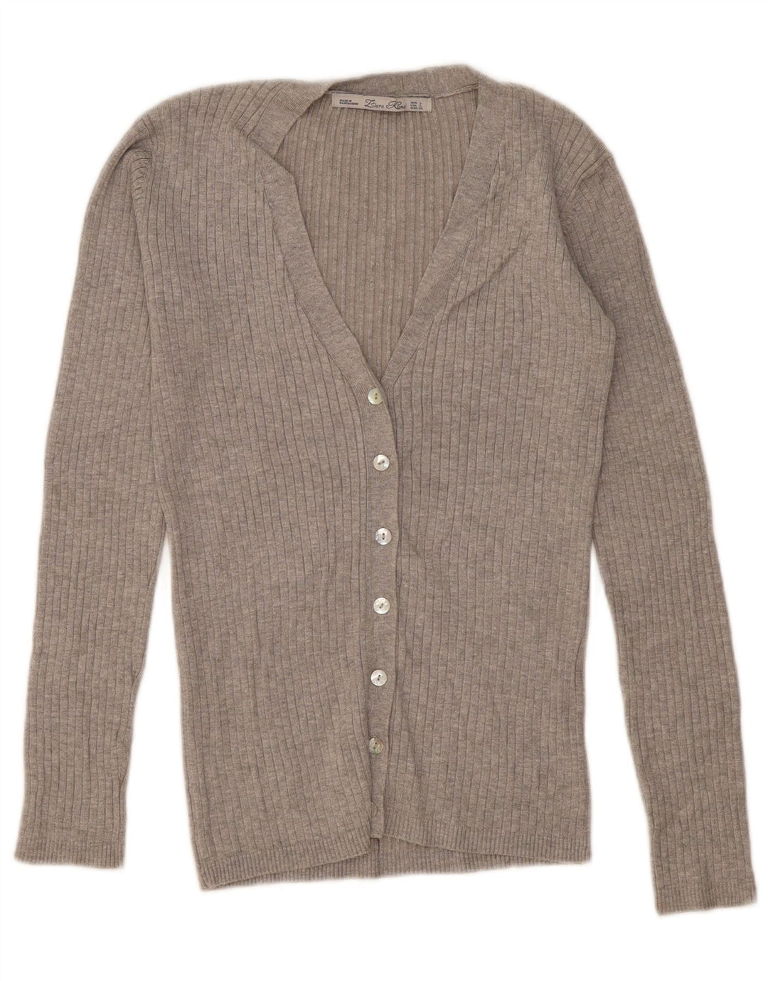 Женский кардиган Zara UK 14, большой серый цвет