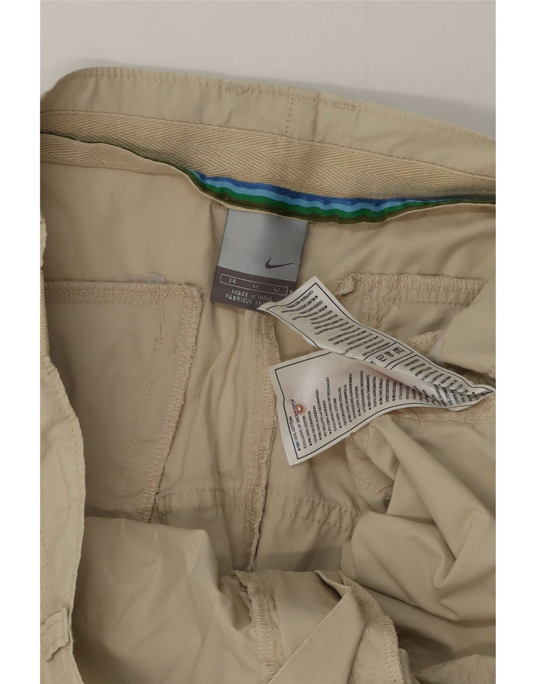 Мужские шорты Nike W34, средний зеленый хлопок, хлопок