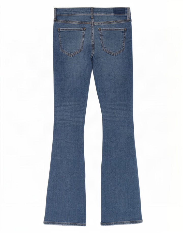 Женские расклешенные джинсы Zara EU 38, маленькие W28 L32, синие, хлопок
