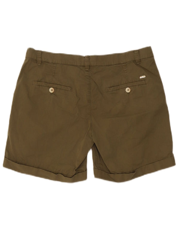 Massimo Dutti Женские повседневные шорты чинос EU 38 Small W28 Хаки Хлопок
