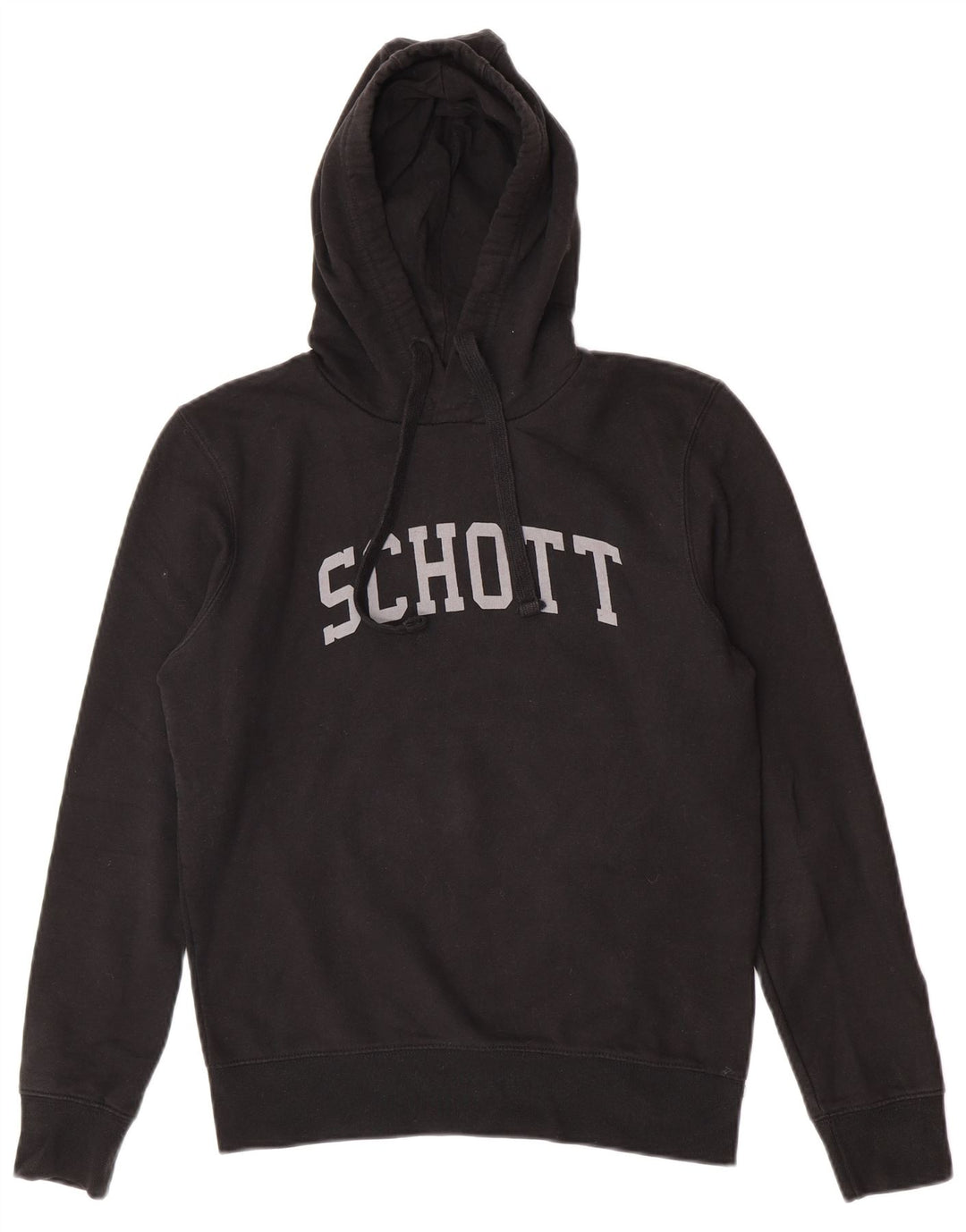 Мужской джемпер с капюшоном Schott, маленький черный, хлопковый