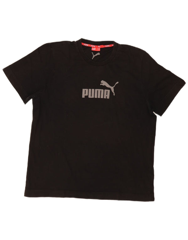 Мужская футболка с рисунком Puma XL, черный хлопок