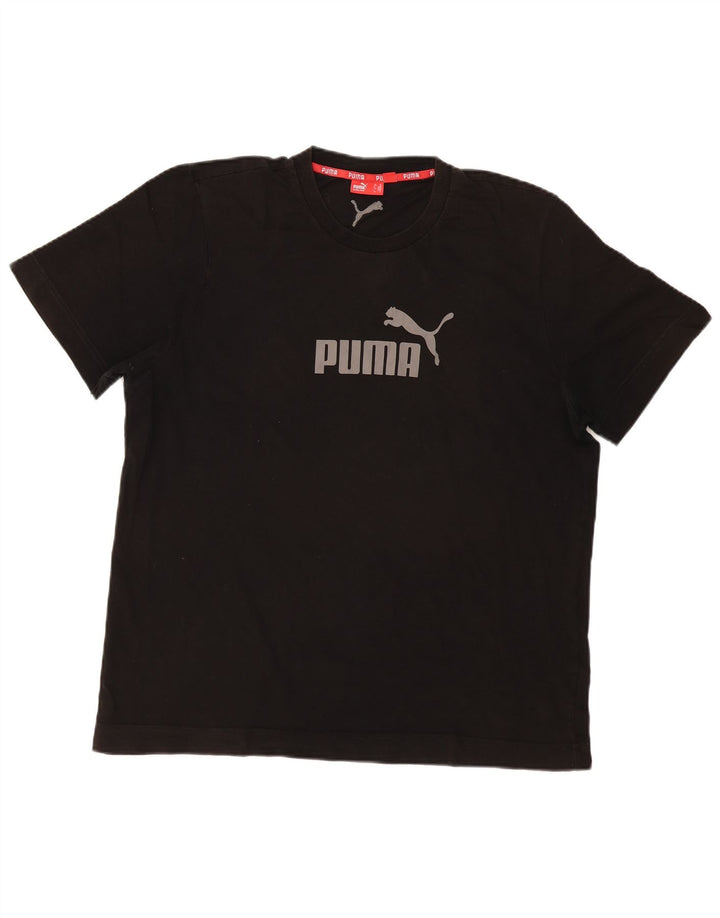Мужская футболка с рисунком Puma XL, черный хлопок