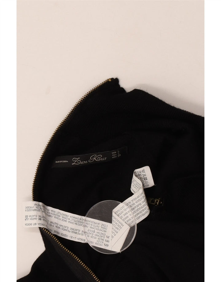 Женский кардиган Zara UK 14, большой черный вискоза