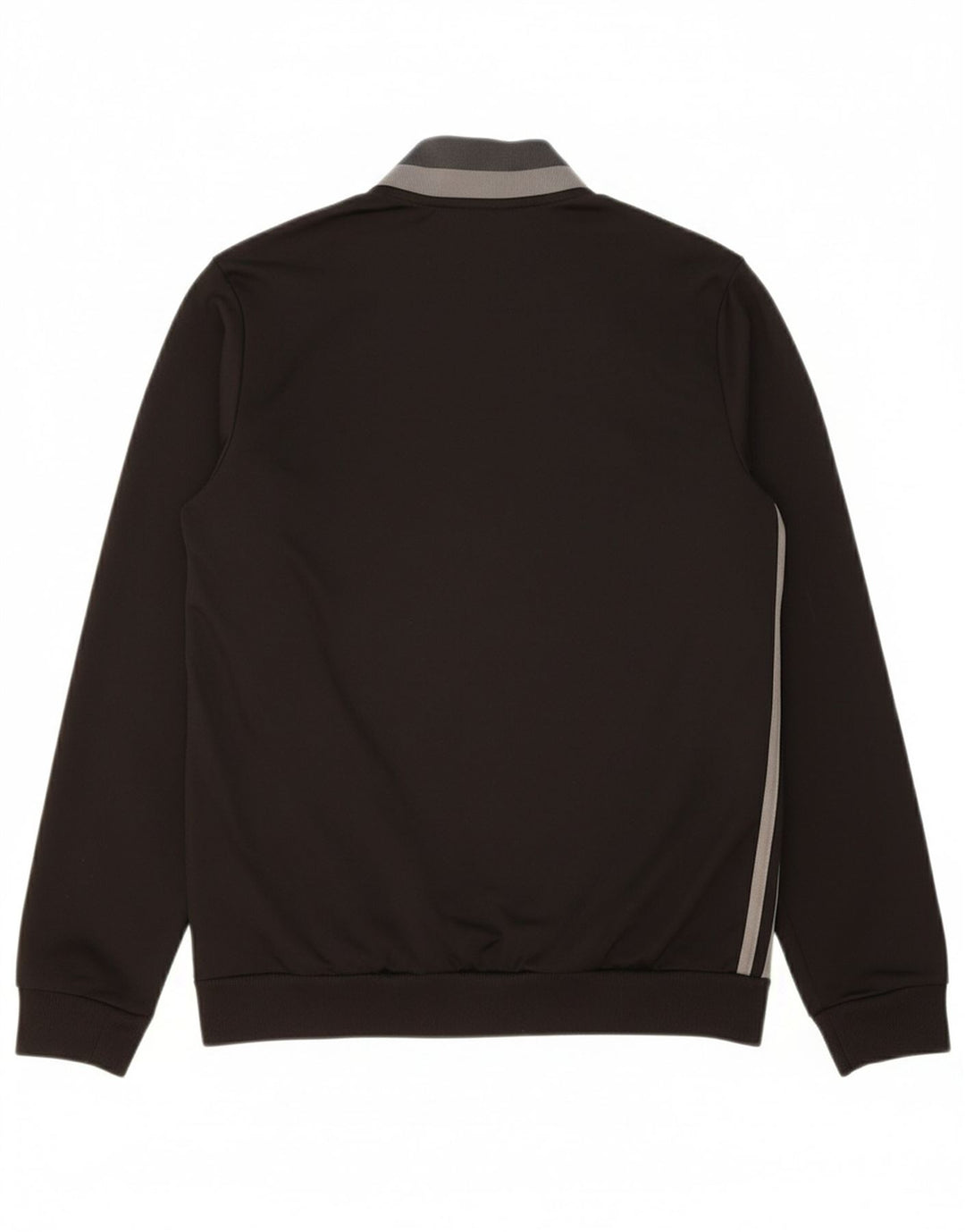 ADIDAS Boys Tracksuit Top Jacket 13-14 Years Black Polyester