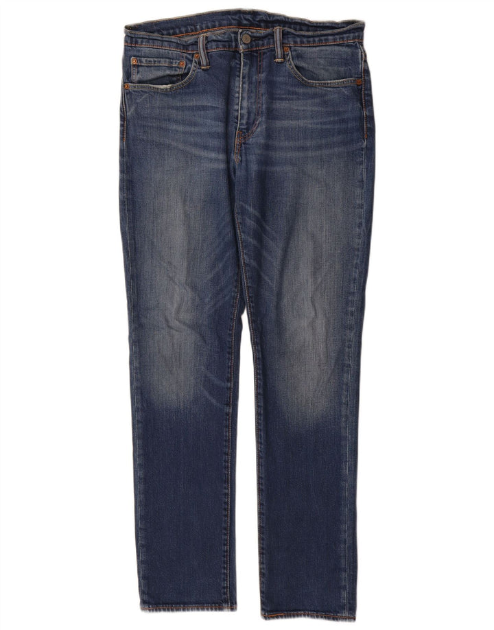 Мужские узкие джинсы Levi's W34 L32 синие, хлопок