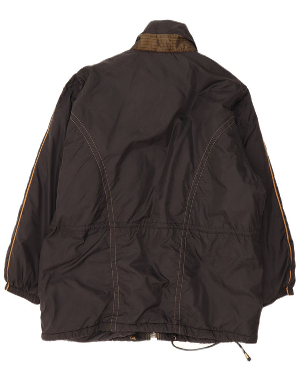 Мужская ветровка Active UK 42 XL из полиамида черного цвета с цветочным принтом