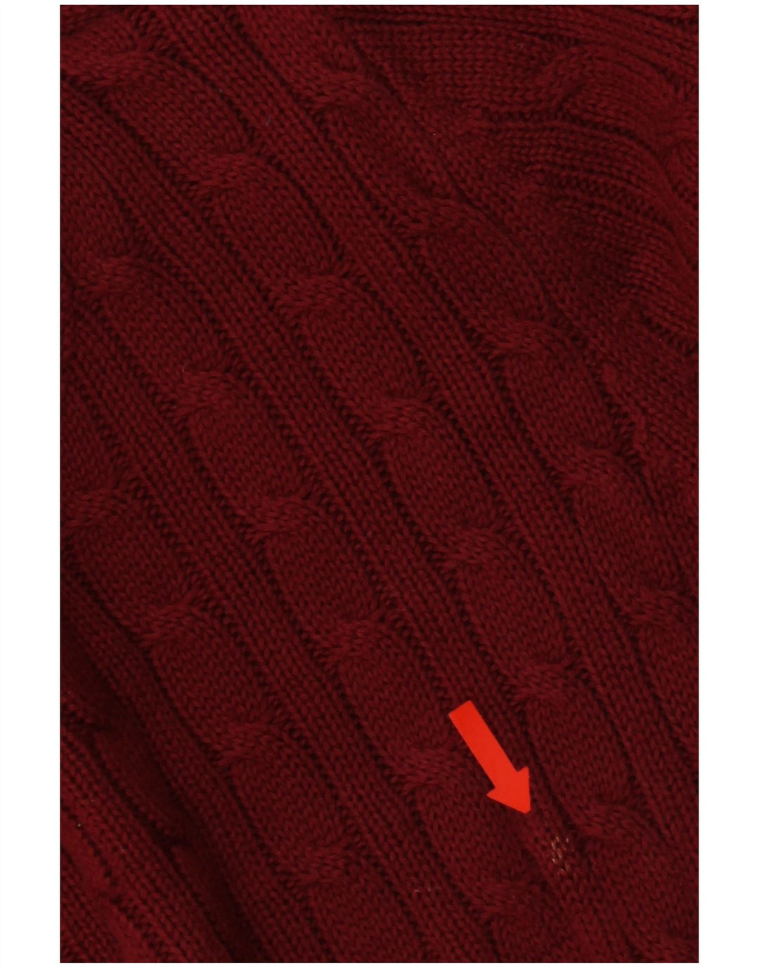 Женский джемпер с круглым вырезом Calvin Klein Jeans UK 14, хлопковый средний красный