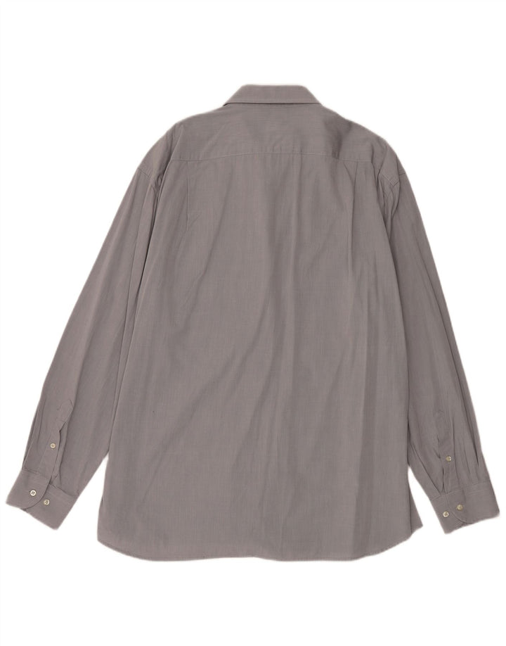 Мужская рубашка Roccobarocco, размер 46, 18, 1/2, 2XL, серая