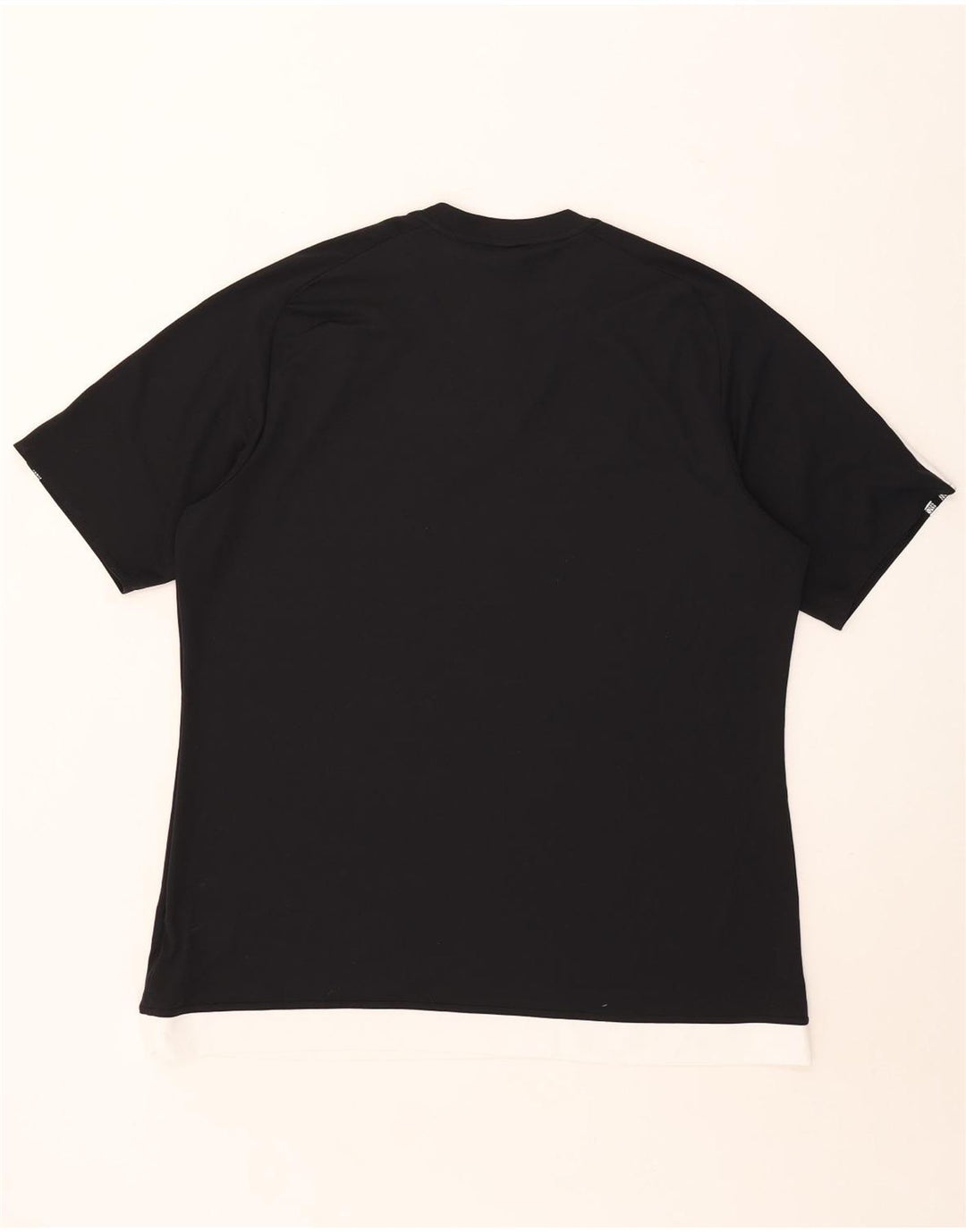 Мужская футболка Adidas Climalite Top XL черная из полиэстера с цветными блоками