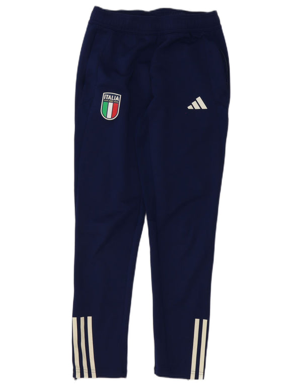Спортивные брюки Adidas Boys Italia с графическим рисунком 11-12 лет, темно-синие