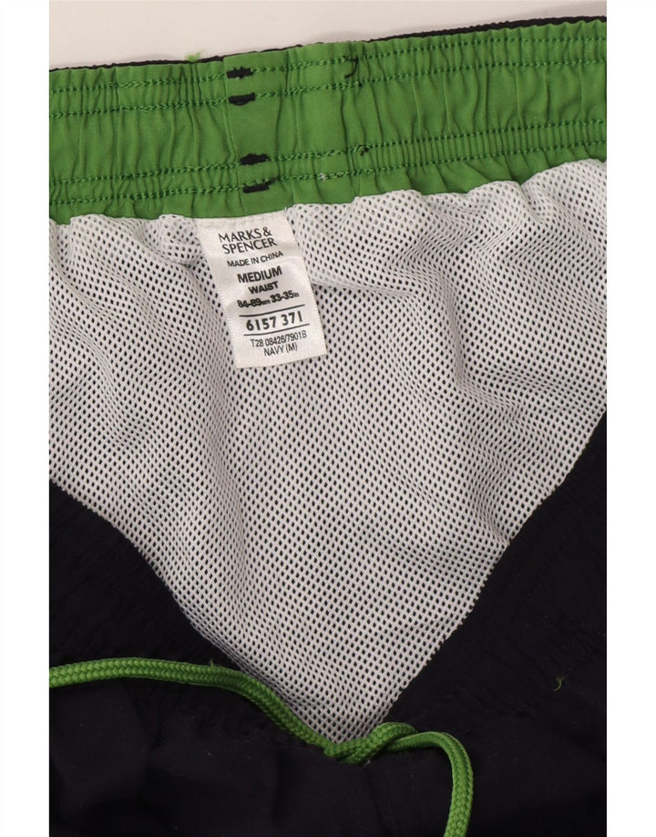 Мужские шорты для плавания Marks & Spencer, средний темно-синий, полиэстер