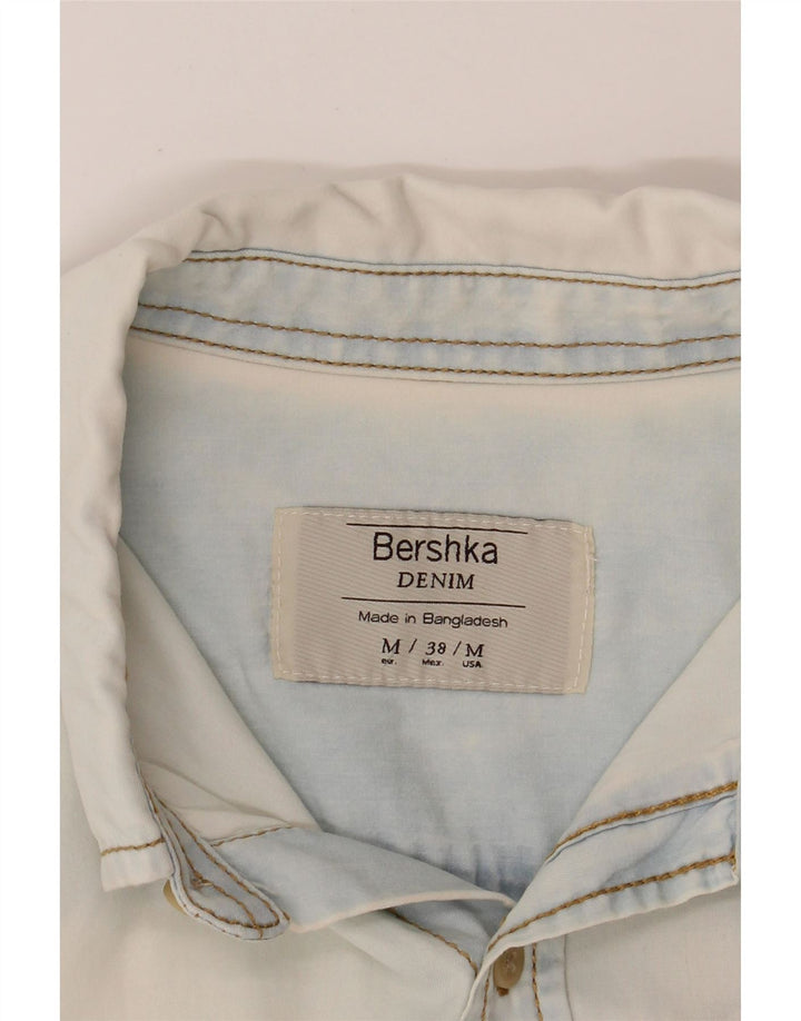 BERSHKA Mens Denim Shirt Size 38 Medium Blue Vintage Bershka and Second-Hand Bershka from Messina Hembry 