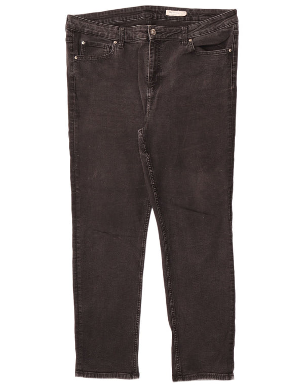 Женские прямые джинсы Marks & Spencer The Sienna UK 20 2XL W38 L30 черные