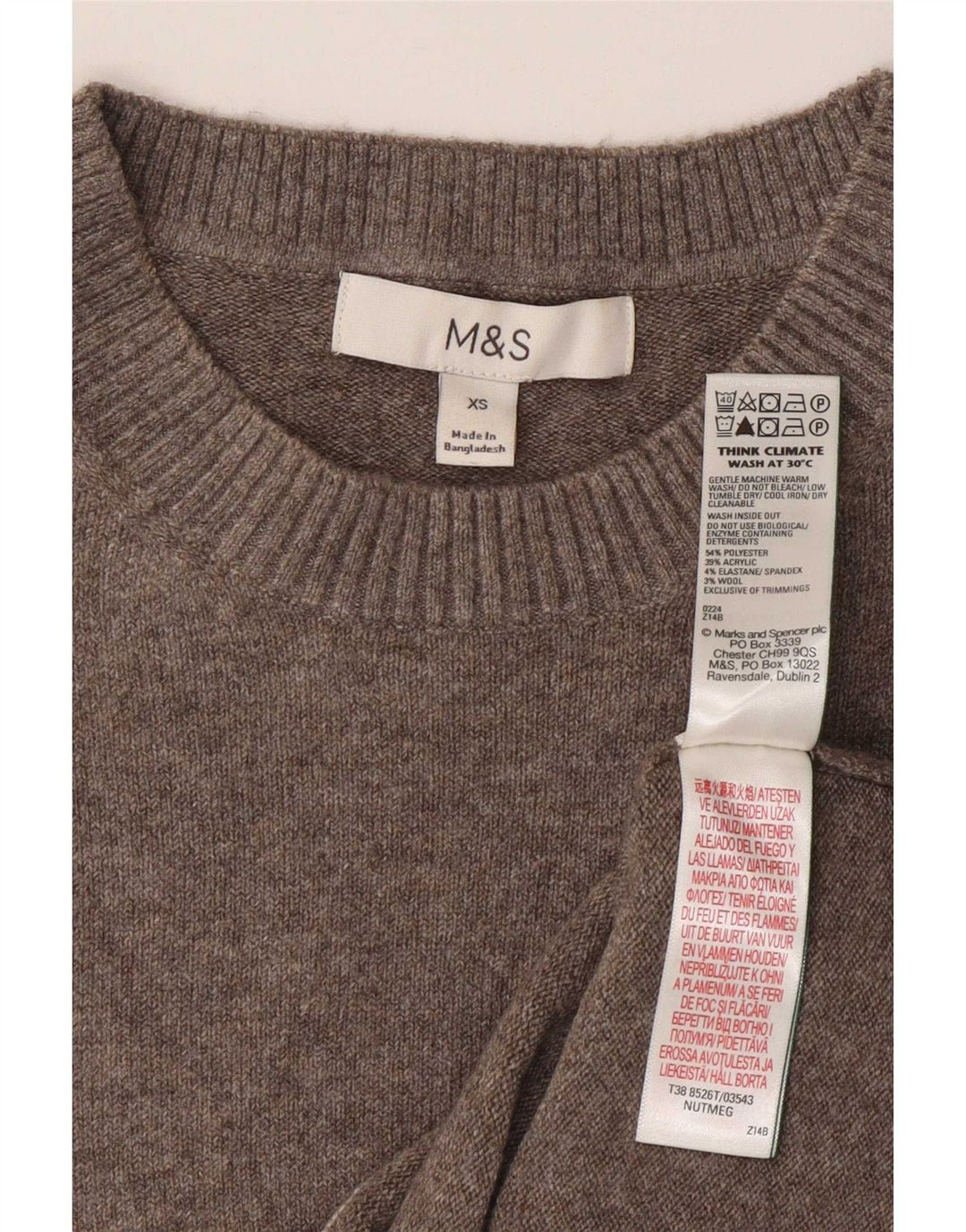 Женская майка без рукавов Marks & Spencer UK 6 XS, серый полиэстер