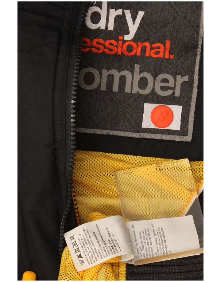 Женский бомбер Superdry Windbomber с капюшоном UK 20 2XL, черный полиэстер