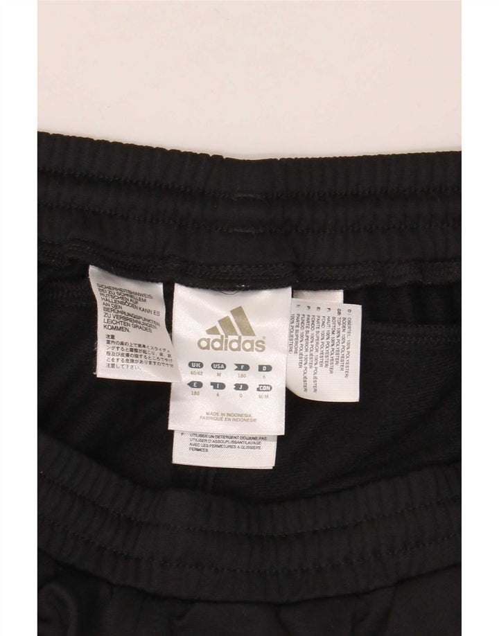 Мужские спортивные брюки Adidas UK 40/42, средний черный полиэстер с цветными блоками