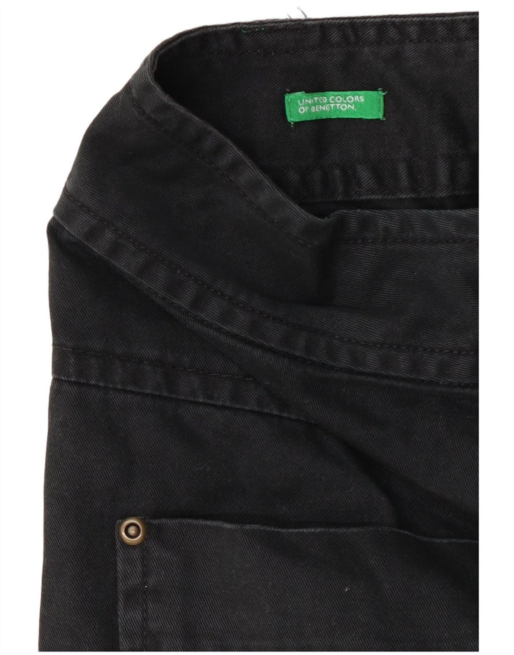 Женская мини-юбка-карго Benetton W28, темно-синяя, средняя