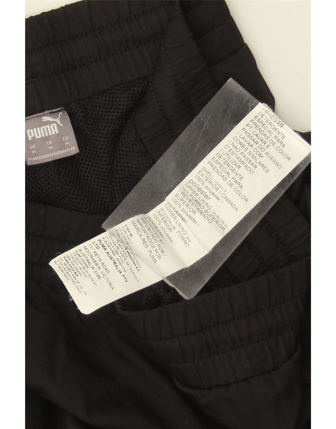 Мужские спортивные брюки PUMA, джоггеры, средний черный, полиэстер