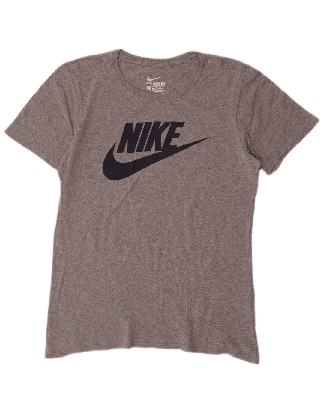 Мужская футболка с рисунком Nike, маленький серый хлопок