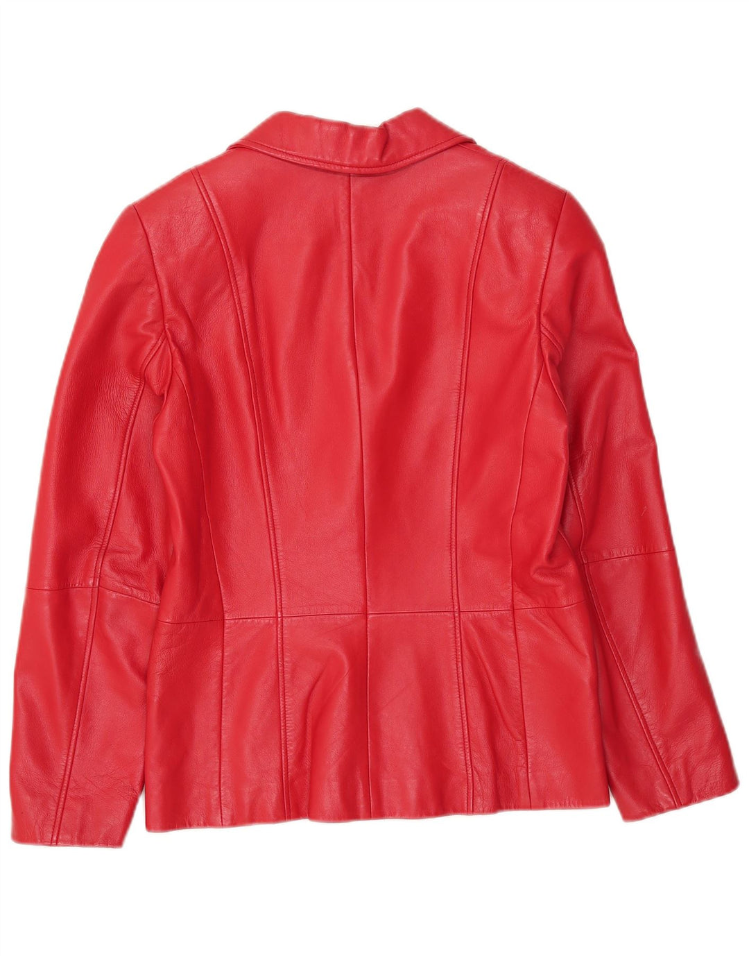 Женская кожаная куртка Gerry Weber UK 12 средний красный кожаный