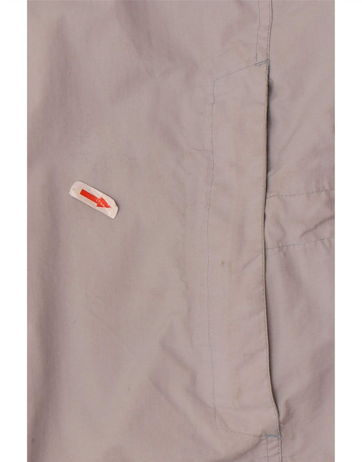 Женская оверсайз-дождевик Sprayway с капюшоном, Великобритания, 18 XL, серая, с цветными блоками