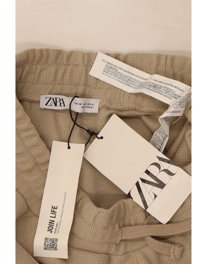 Мужские шорты чинос Zara Medium W31, бежевый хлопок
