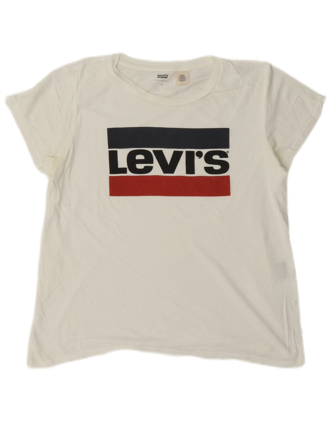 Женская футболка с рисунком Levi's Top UK 14, средний белый